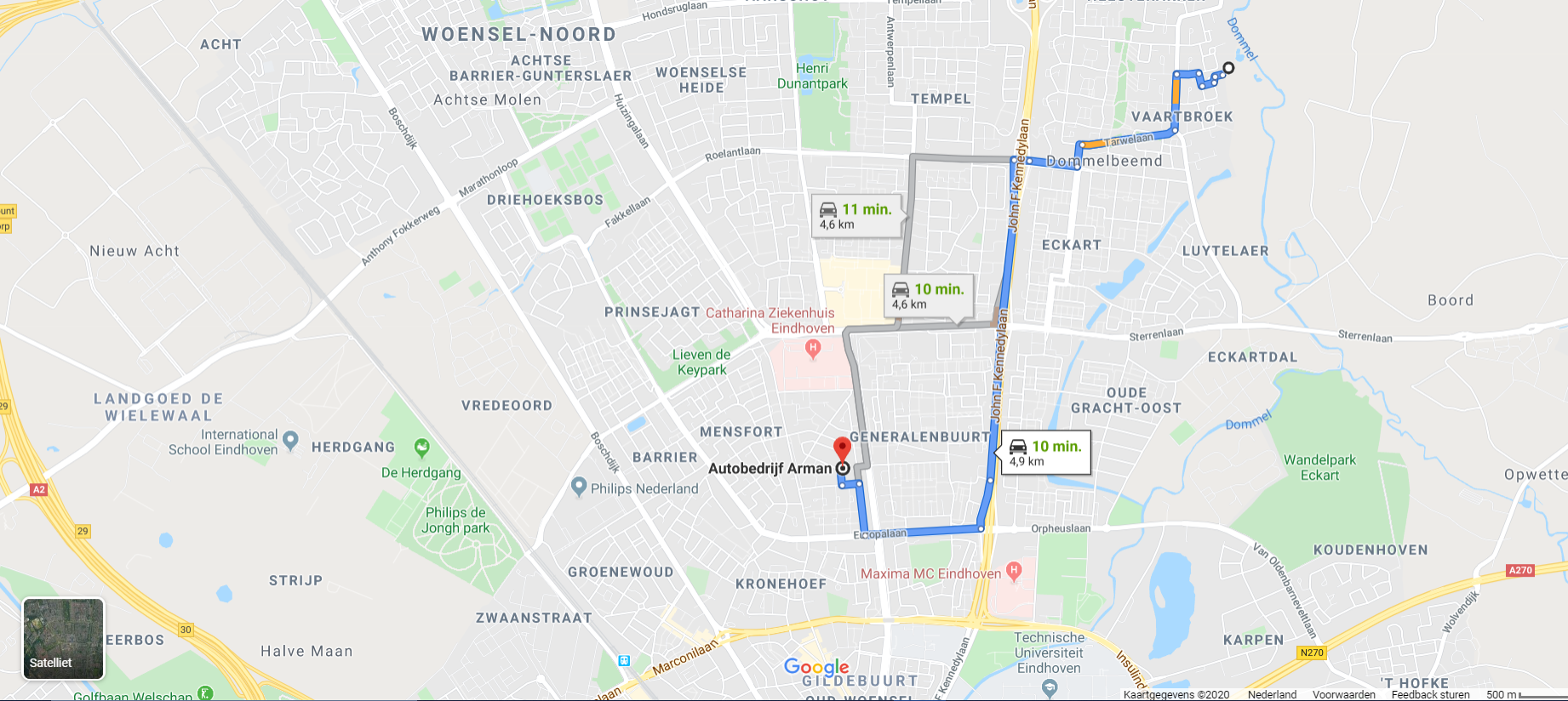 Google Map  van Autobedrijfarman